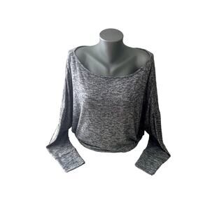 Women’s Gray Dolman Sweater Cabana By Crown & Ivy Size Small